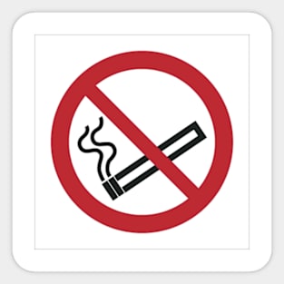 No smoking sticker/magnet Sticker